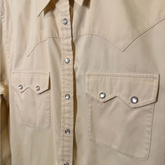 Ralph Lauren vintage Cream Button Down Shirt - Picture 6 of 6